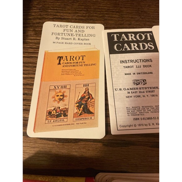 1JJ Swiss Tarot Cards 78 Card Tarot Deck & Guidebook USED, Switzerland - Picture 4 of 12